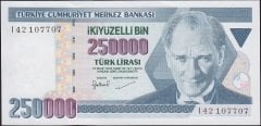 7.Emisyon 3.Tertip 250000 Lira I42 107707 Çilaltı Çil