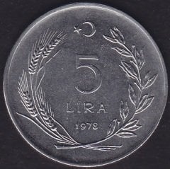 1978 Yılı 5 Lira