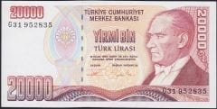 7.Emisyon 2.Tertip 20000 Lira G31 952835 Çilaltı