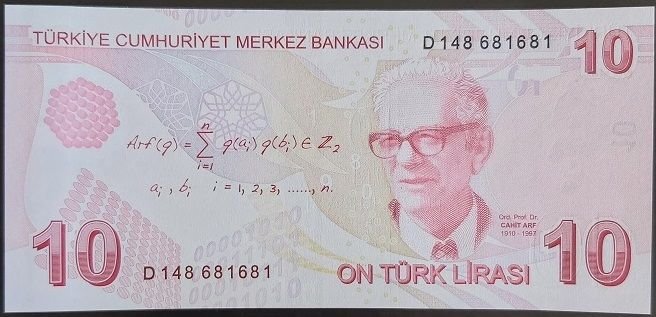 9.Emisyon 4.Tertip 10 Lira D148 681 681 Çil