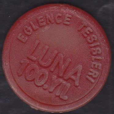 Luna 100.yıl Lunapark Jetonu Kırmızı