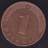 Almanya 1 Pfennig 1970 J