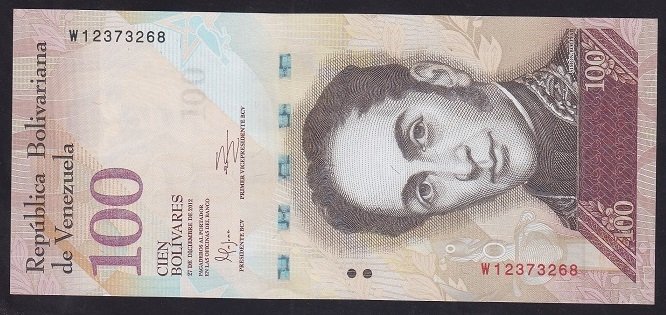 Venezuela 100 Bolivares 2012 Çil Pick93e