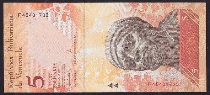 Venezuela 5 Bolivares 2007 Çil Pick 89b