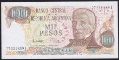 Arjantin 1000 Pesos 1976 - 1983 Çilaltı ( Kat yok ) Pick 304d2