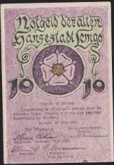 Almanya 10 Pfennig Notgeld 1921 Çillaltı Çil