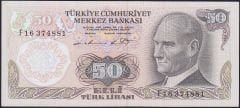 6.Emisyon 1.Tertip 50 Lira F16 374881 Çilaltı