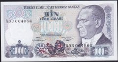 7.Emisyon 1.Tertip 1000 Lira A03 064 064 Çil