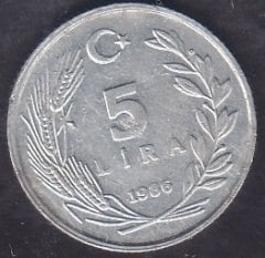 1986 Yılı 5 Lira