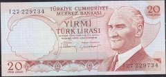 6.Emisyon 4.Tertip 20 Lira I27 229734 Çilaltı