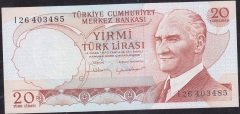 6.Emisyon 4.Tertip 20 Lira I26 403485 Çil