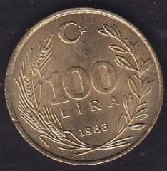 1988 Yılı 100 Lira Prinç