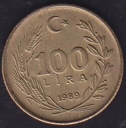 1989 Yılı 100 Lira