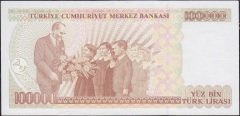 7.Emisyon 3.Tertip 100000 Lira F23 761768 Çilaltı