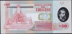 Uruguay 50 Pesos 2020 Çil Polimer