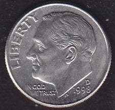 Amerika 1 Dime 1998 D