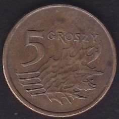 Polonya 5 Groszy 2007