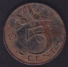 Hollanda 5 Cent 1954