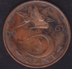 Hollanda 5 Cent 1961