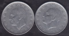 1969 Yılı 1 Lira Ters Düz Takım