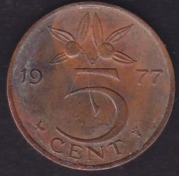 Hollanda 5 Cent 1977