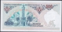 7.Emisyon 2.Tertip 500 Lira E24 541901 Çilaltı