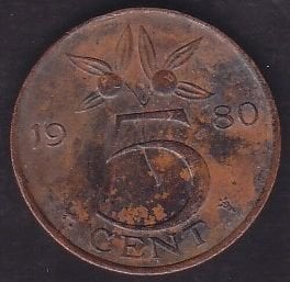 Hollanda 5 Cent 1980