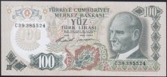 6.EMİSYON 1.TERTİP 100 LİRA C39 385524 ÇİLALTI