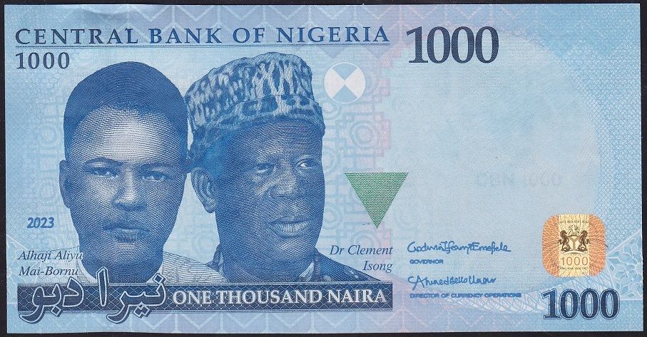 Nijerya 1000 Naira 2023 Çil