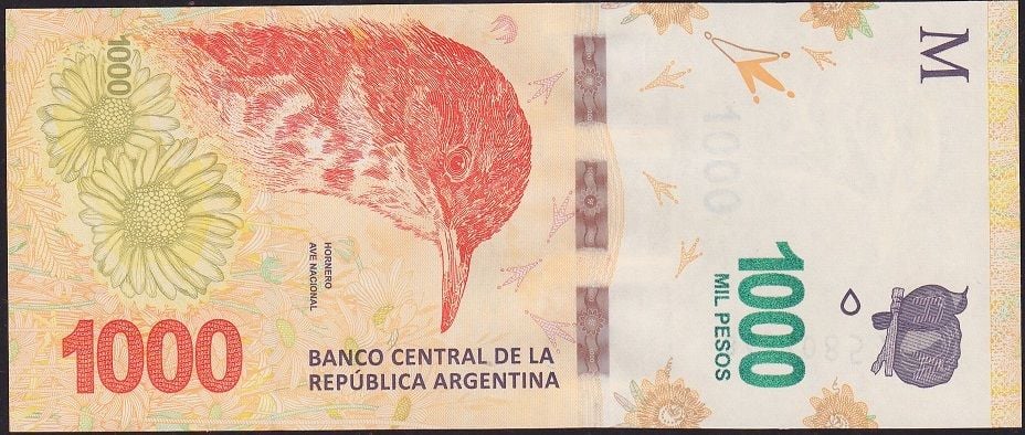 Arjantin 1000 Pesos 2017 Çil