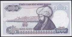 7.Emisyon 1.Tertip 1000 Lira D89 011118 Çilaltı Çil ( Bandrol baskı izi var )