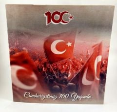2023 Türkiye Cumhuriyeti 100.Yıl  Tedavul Hatira Seti Çil
