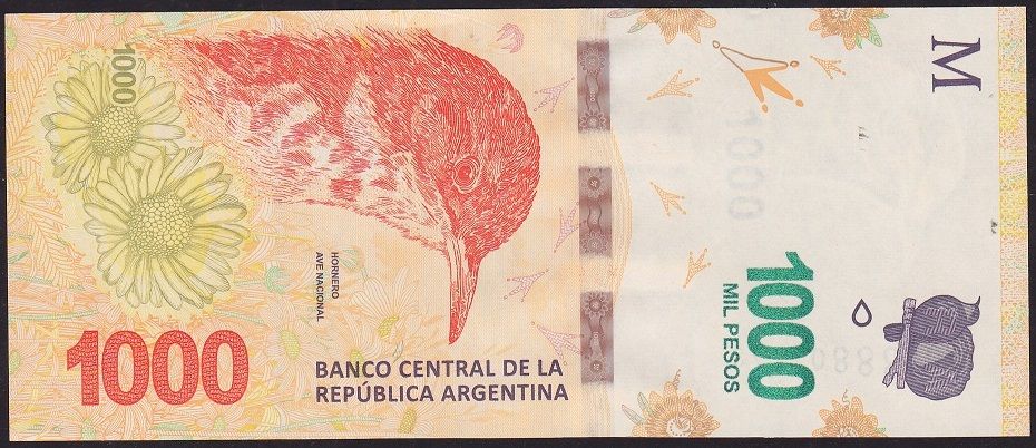 Arjantin 1000 Pesos 2017 Çil ( 888 )