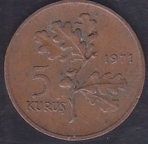 1971 YILI 5 KURUŞ