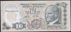 6.EMİSYON 2.TERTİP 100 LİRA H65 757378 ÇİLALTI ÇİL