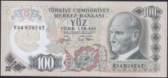 6.EMİSYON 2.TERTİP 100 LİRA H34 828747 ÇİL