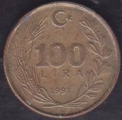 1991 Yılı 100 Lira