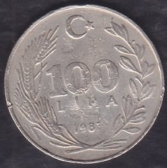 1987 Yılı 100 Lira