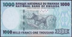 Rwanda 1000 Frank 2008 Çil Pick 35