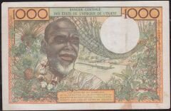 Batı Afrika Devletleri 1000 Frank