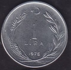 1975 Yılı 1 Lira Düz