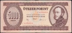 Macaristan 5000 Forint 1992 Çok Temiz Pick 177b