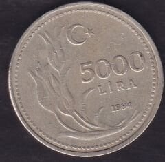 1994 Yılı 5000 Lira