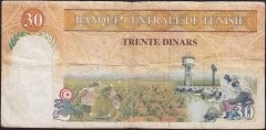 Tunus 30 Dinar 1997 Çok Temiz Pick 89