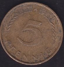 Almanya 5 Pfennig 1990 A