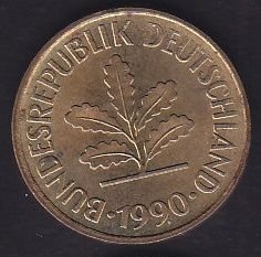 Almanya 5 Pfennig 1990 G