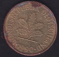 Almanya 5 Pfennig 1990 J