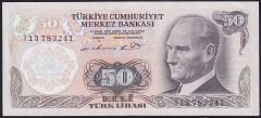 6.Emisyon 1.Tertip 50 Lira I13 783241 Çok Çok Temiz+