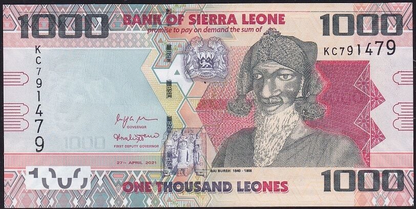 Sierra Leone 1000 Leones 2021 Çil