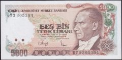 7.Emisyon 4.Tertip 5000 Lira G73 305 304  Ççt Çilaltı Merdiven seri